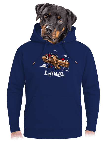Luftwaffle unisex prémium pulóver Navy