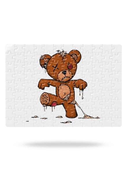 Zombie Teddy kirakós White