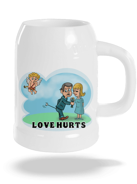 Love hurts söröskorsó White