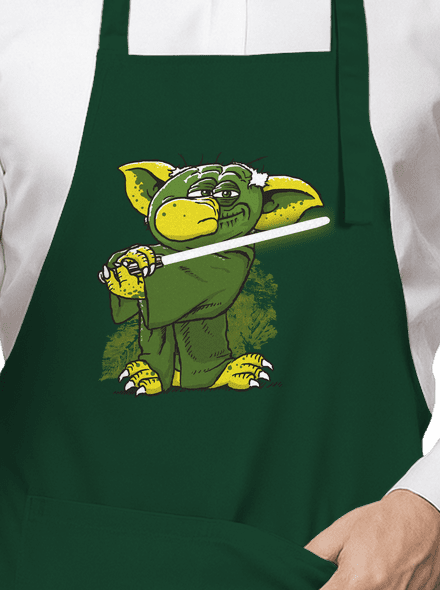 Yoda a nádasban kötény Bottle Green