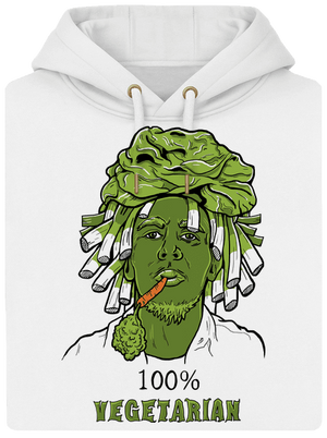 100% vegetáriánus unisex prémium pulóver Snowwhite