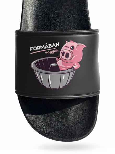 Formában papucs Black