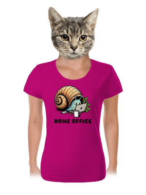 Sneka home office női póló Fuchsia Red