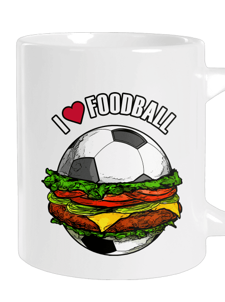 Foodball nagy bögre White
