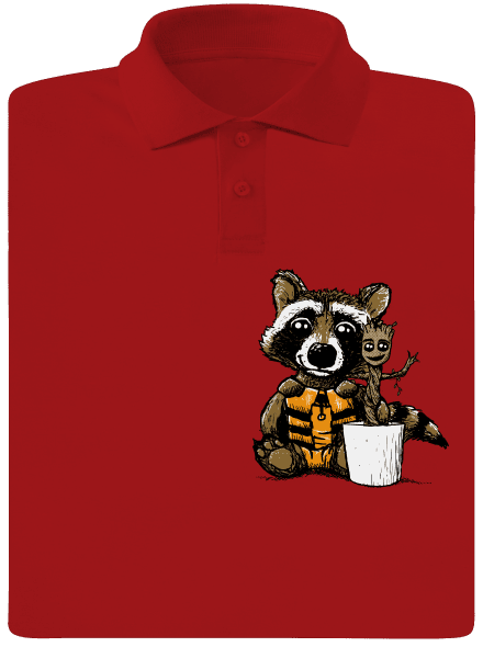 A galaxis őrzői férfi pólóingek Red Mal