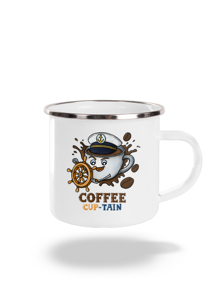 Coffee Cup-tain pléhbögre White