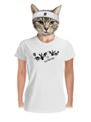 Batminton női sportpóló White