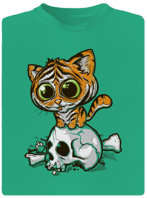Tigriskölyök férfi sportpóló Mint Mal
