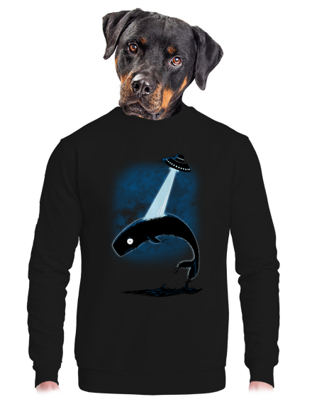 Big fish unisex crewneck Black