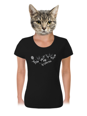 Batminton női póló Black