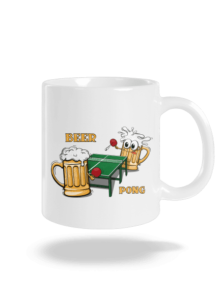 Beer pong hagyományos bögre White