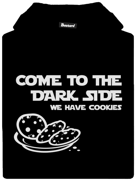 Come to the dark side gyerek kenguruzsebes pulóver Black