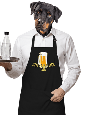 A sör istene kötény Black