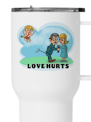 Love hurts termosz bögre White