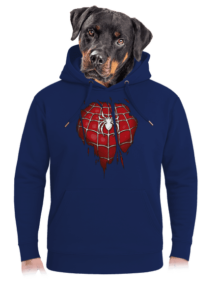 Spider inside unisex prémium pulóver Navy