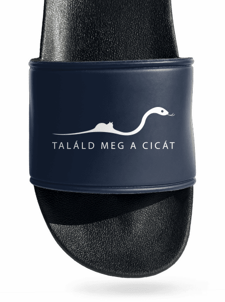Találd meg a cicát papucs Navy