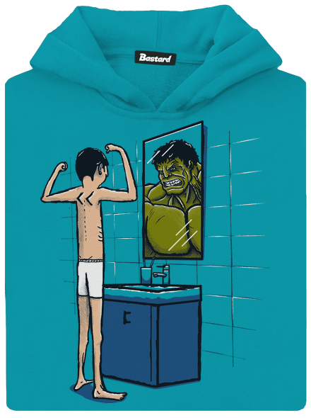 Hulk gyerek kenguruzsebes pulóver Hawaiian Blue