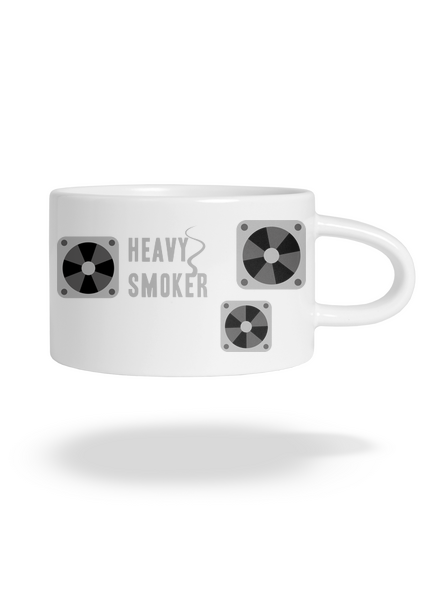 Heavy smoker macaron bögre White