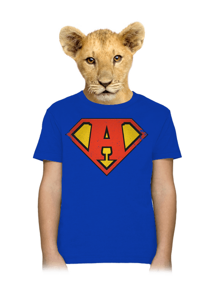 Szuperhős vagyok gyerek póló Royal Blue
