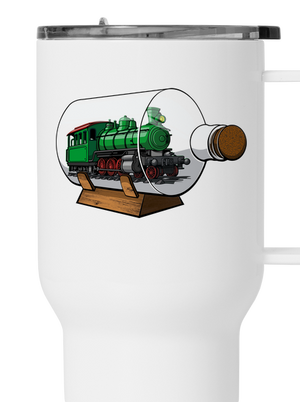 Mozdony egy palackban termosz bögre White