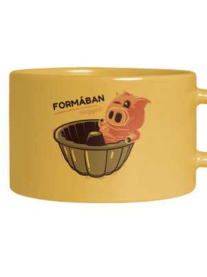 Formában macaron bögre Yellow Macaron