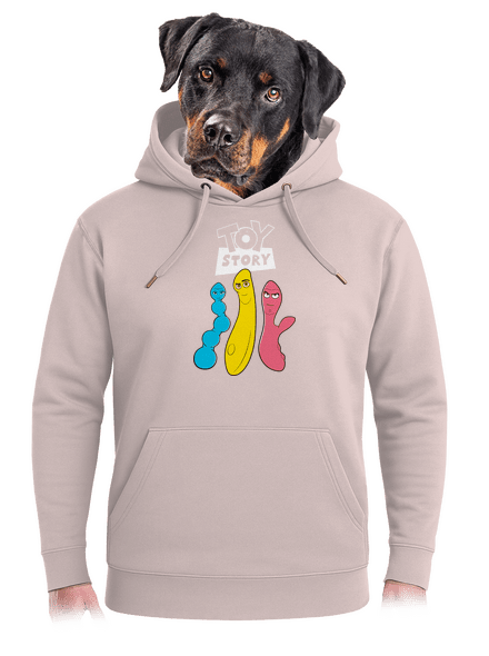 Játékháború unisex prémium pulóver Rose Chalk