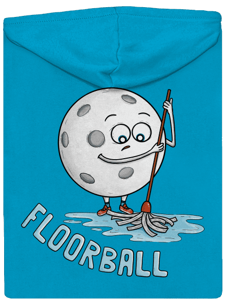 Floorball cipzáras női pulóver Blue Atol