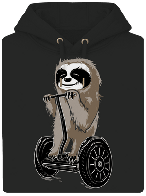 Lajhár unisex prémium pulóver Dark Black