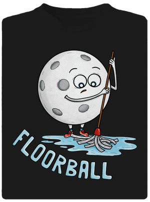 Floorball gyerek sport póló Black