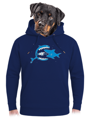 Halak unisex prémium pulóver Navy