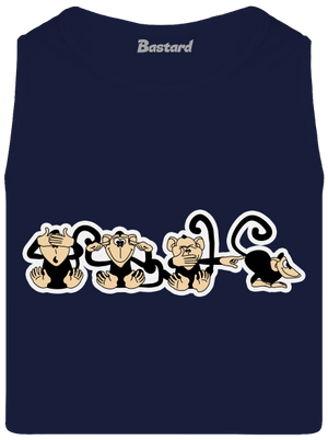 Majmok férfi trikó French Navy