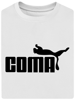 Coma unisex túlméretezett póló White