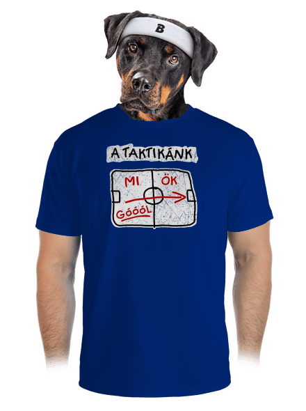 A taktikánk férfi sportpóló Royal Blue Mal