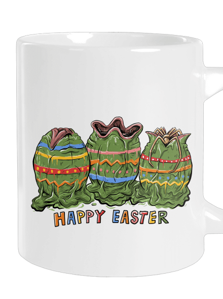 Happy easter nagy bögre White