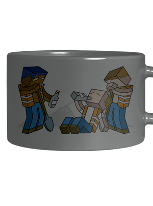 Real Minecraft macaron bögre Grey Macaron