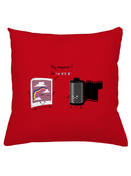 Légy pozitív párna Red