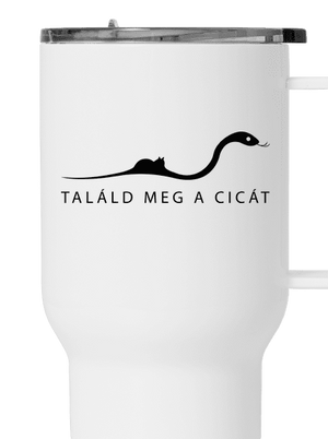 Találd meg a cicát termosz bögre White