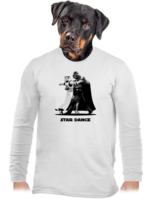 Star dance férfi hosszú ujjú póló White