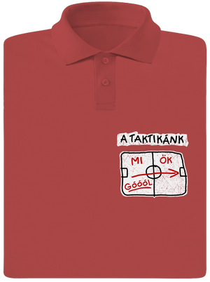 A taktikánk férfi pólóingek Burgundy