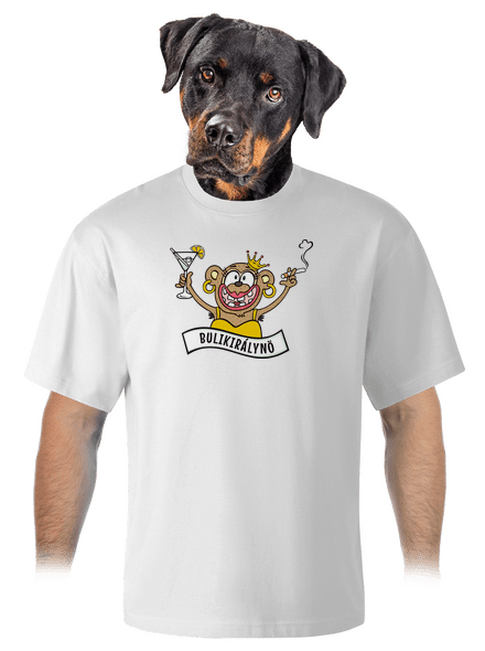 Bulikirálynő unisex túlméretezett póló White