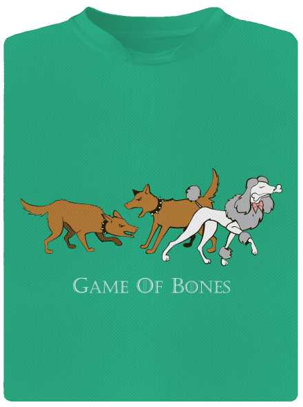 Game of Bones férfi sportpóló Mint Mal