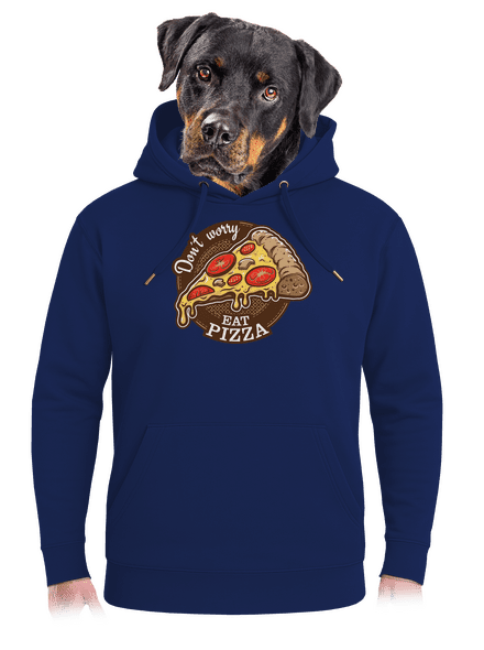 Pizza unisex prémium pulóver Navy