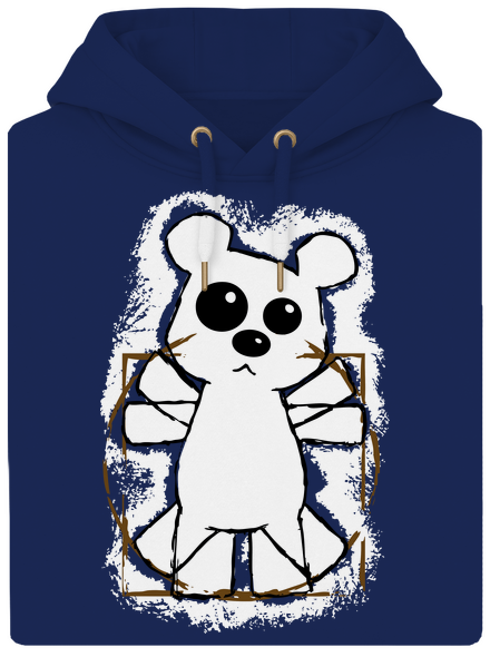 Da Vinci Teddy unisex prémium pulóver Navy