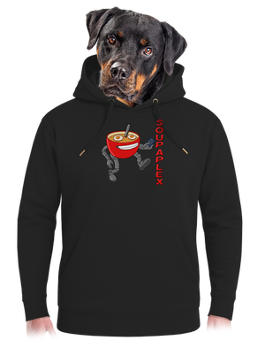 Soupaplex unisex prémium pulóver Dark Black