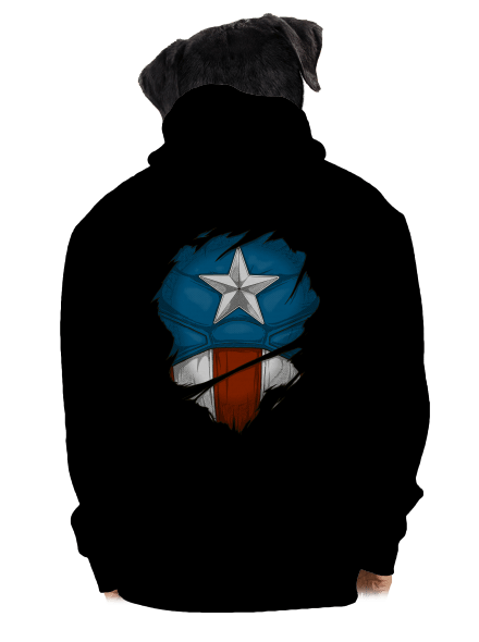 Captain inside cipzáras férfi pulóver Black