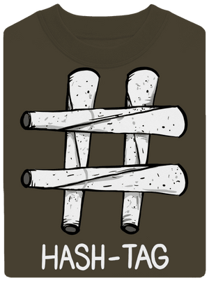 Hash tag unisex crewneck Urban Khaki