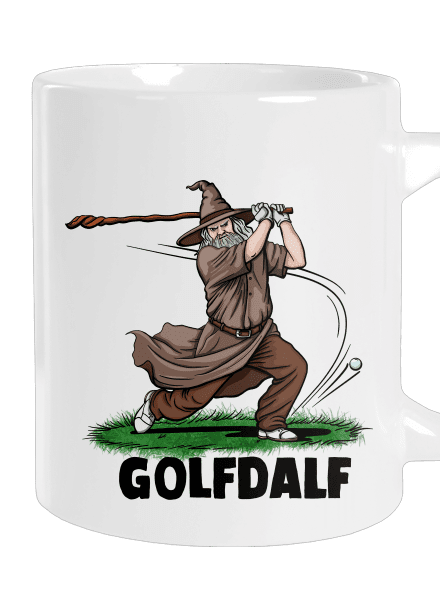 Golfdalf nagy bögre White