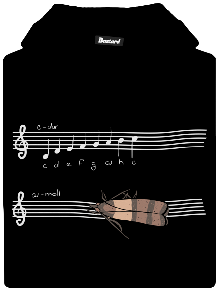 A - moll gyerek kenguruzsebes pulóver Black