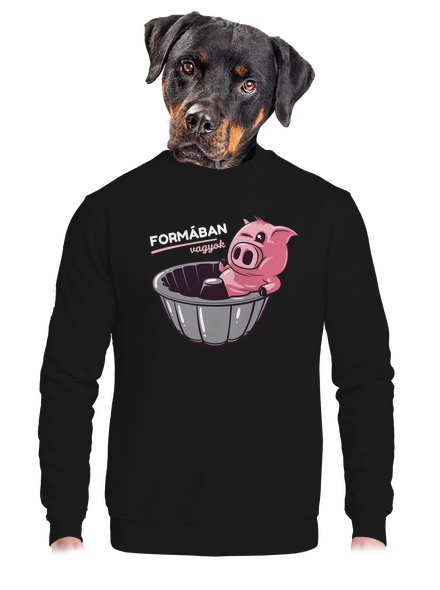 Formában unisex crewneck Black