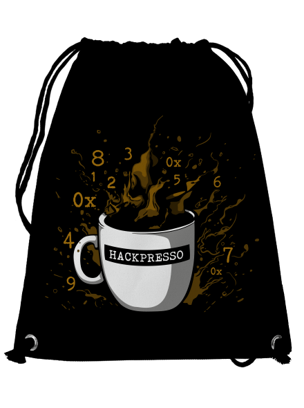 Hackpresso  hátizsák Black